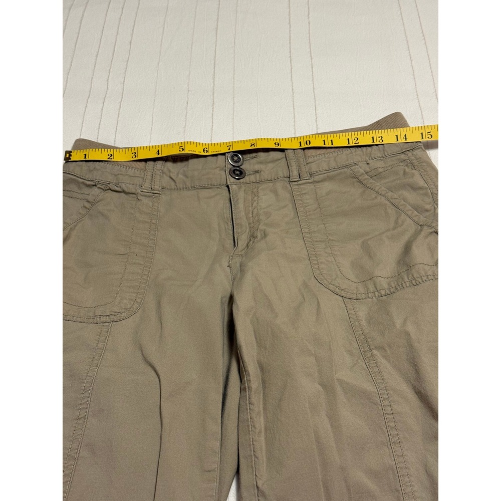 Alpine Design Khaki Capri Pants Womens Size 2 Tan Utility Hiking Crop Trousers - Picture 4 of 5